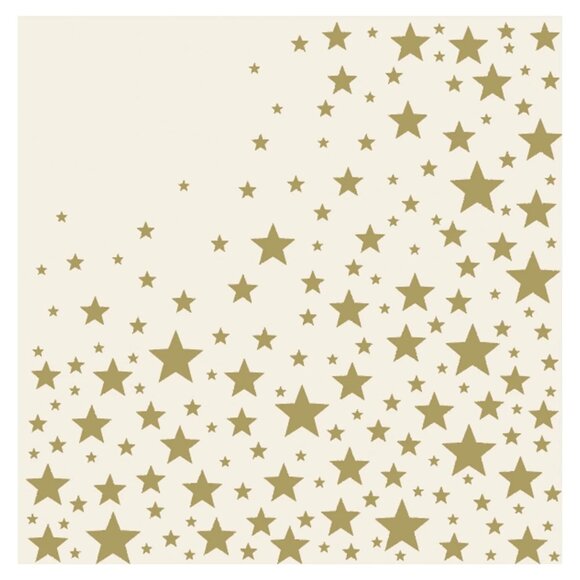 Paper Napkins Shining Stars lot of 2 packs of 20 / 40 total Hester & Cook NIP - Picture 1 of 3